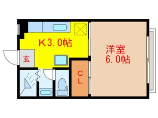 コ－ポ香坂の物件間取画像